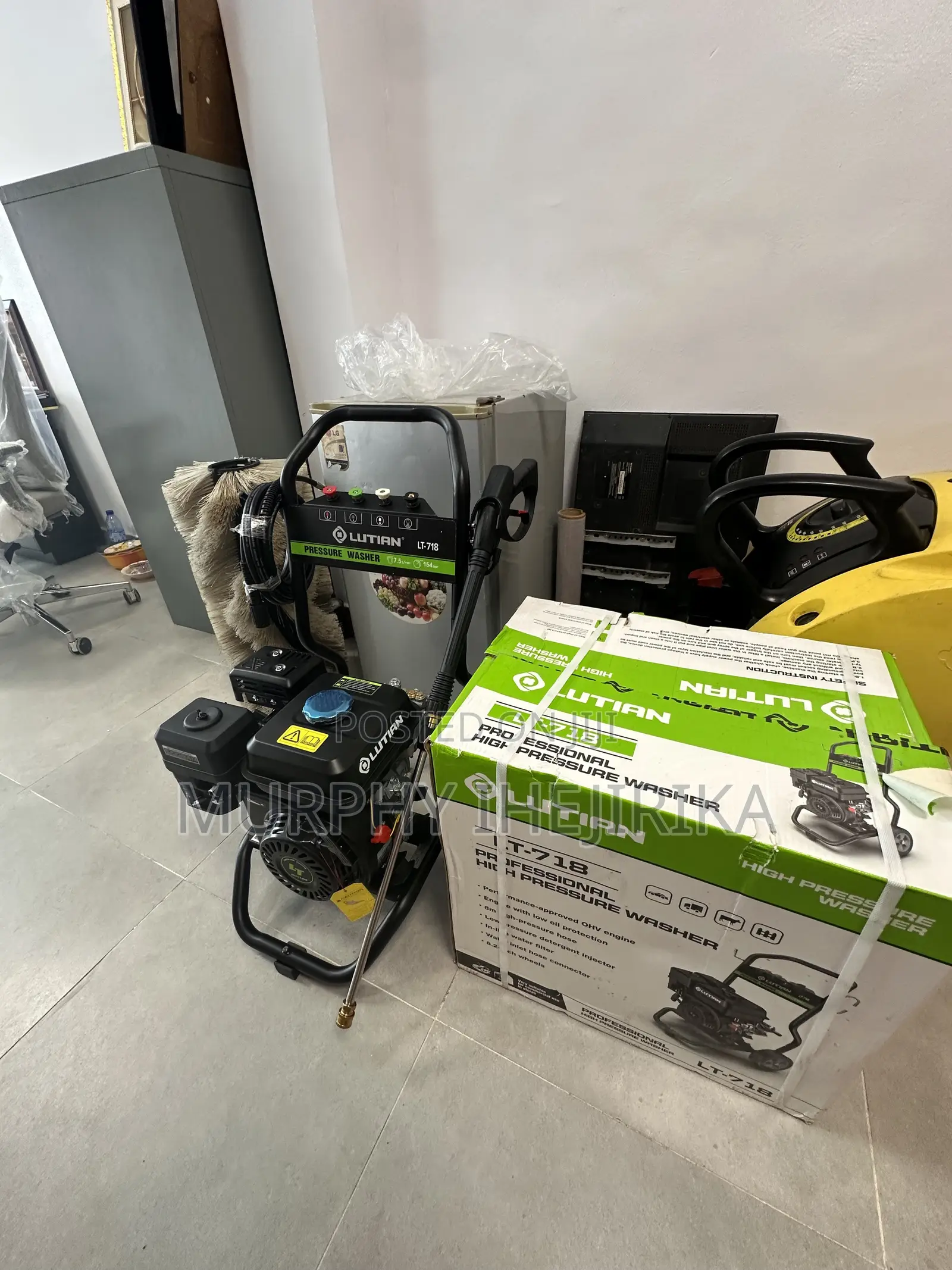 Lutain Gasoline High Pressure Washer 7hp 2200psi 154bar