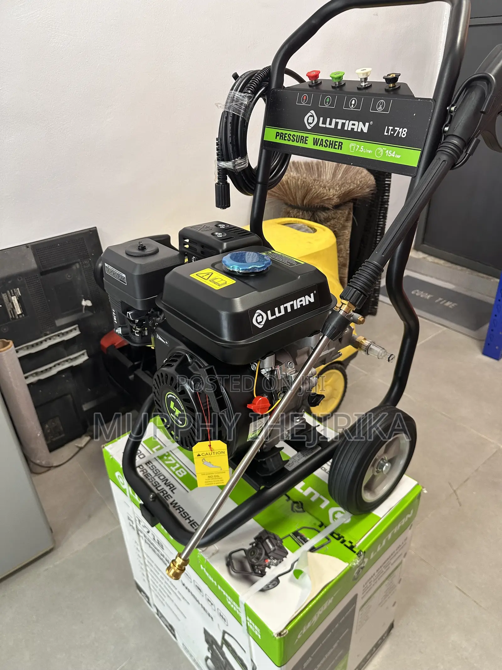 Lutain Gasoline High Pressure Washer 7hp 2200psi 154bar