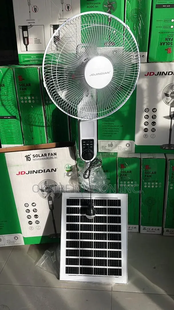 18-Inch Solar Rechargeable Fan