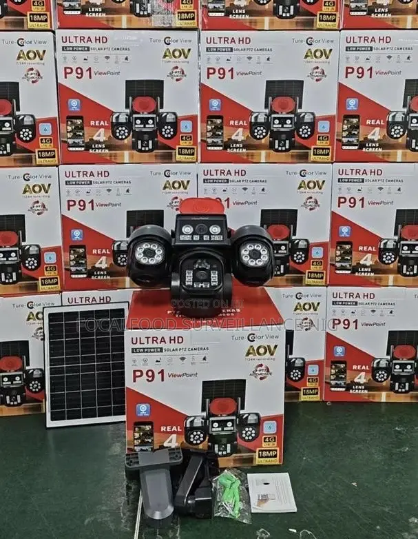 4 Lens 4g/E Sim Ai Solar Camera Ultra Hd