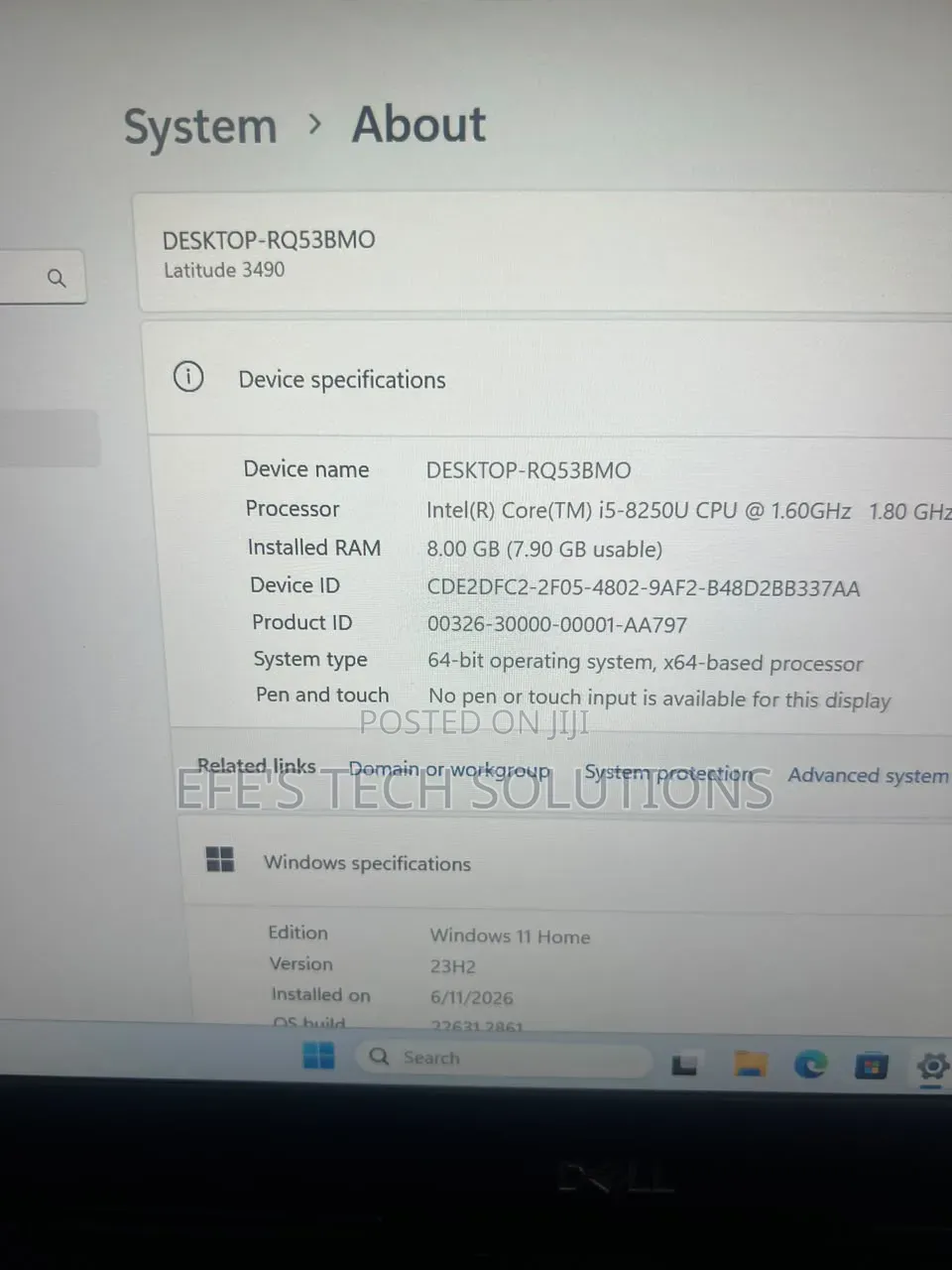 Laptop Dell Latitude 3490 8GB Intel Core i5 SSD 256GB