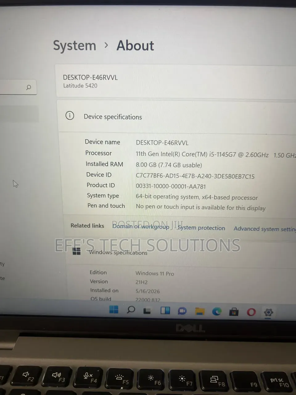 Laptop Dell Latitude 5420 8GB Intel Core i5 SSD 256GB