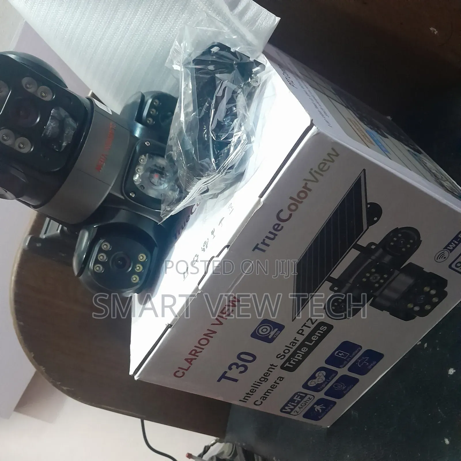 3-Lens Rotating 360 4g Solar Powered Outdoor Security CCTV