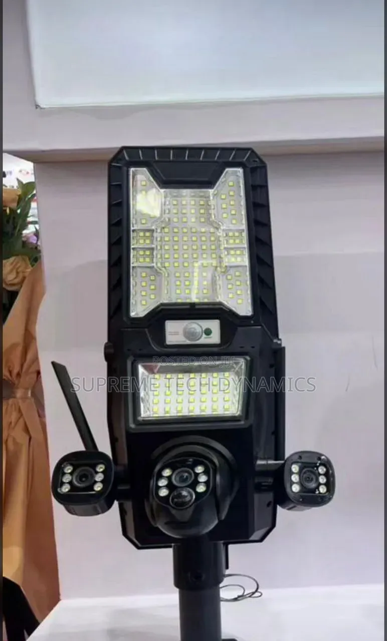 All in One Solar Street Light With 3 Lens Camera