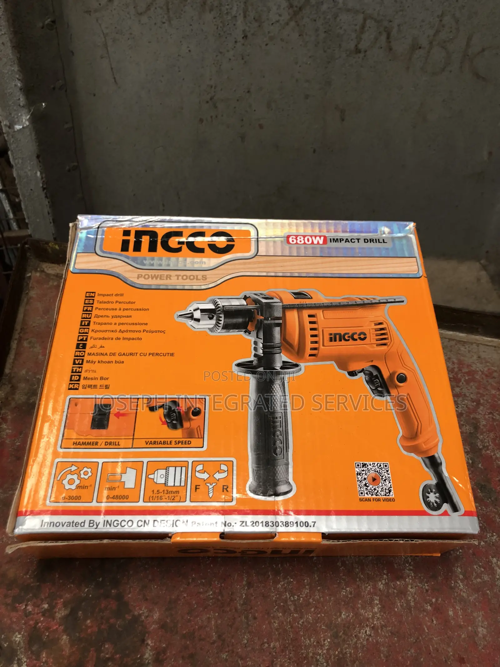 Ingco 680w Impact Drill 13mm