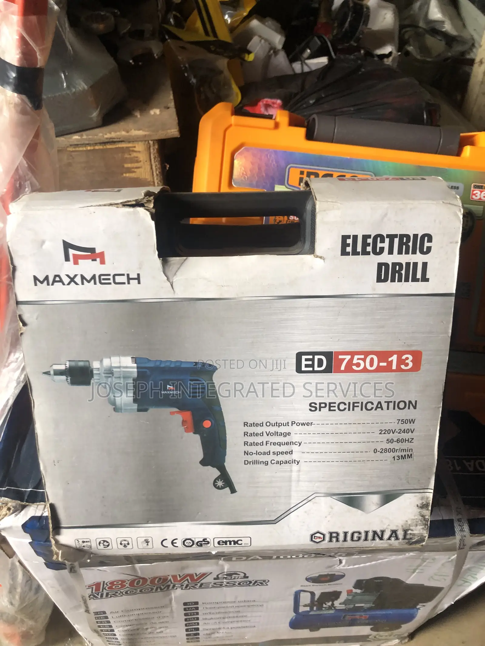 Maxmech Ed 750-13 Electric Drill, Featuring a 750w Motor.