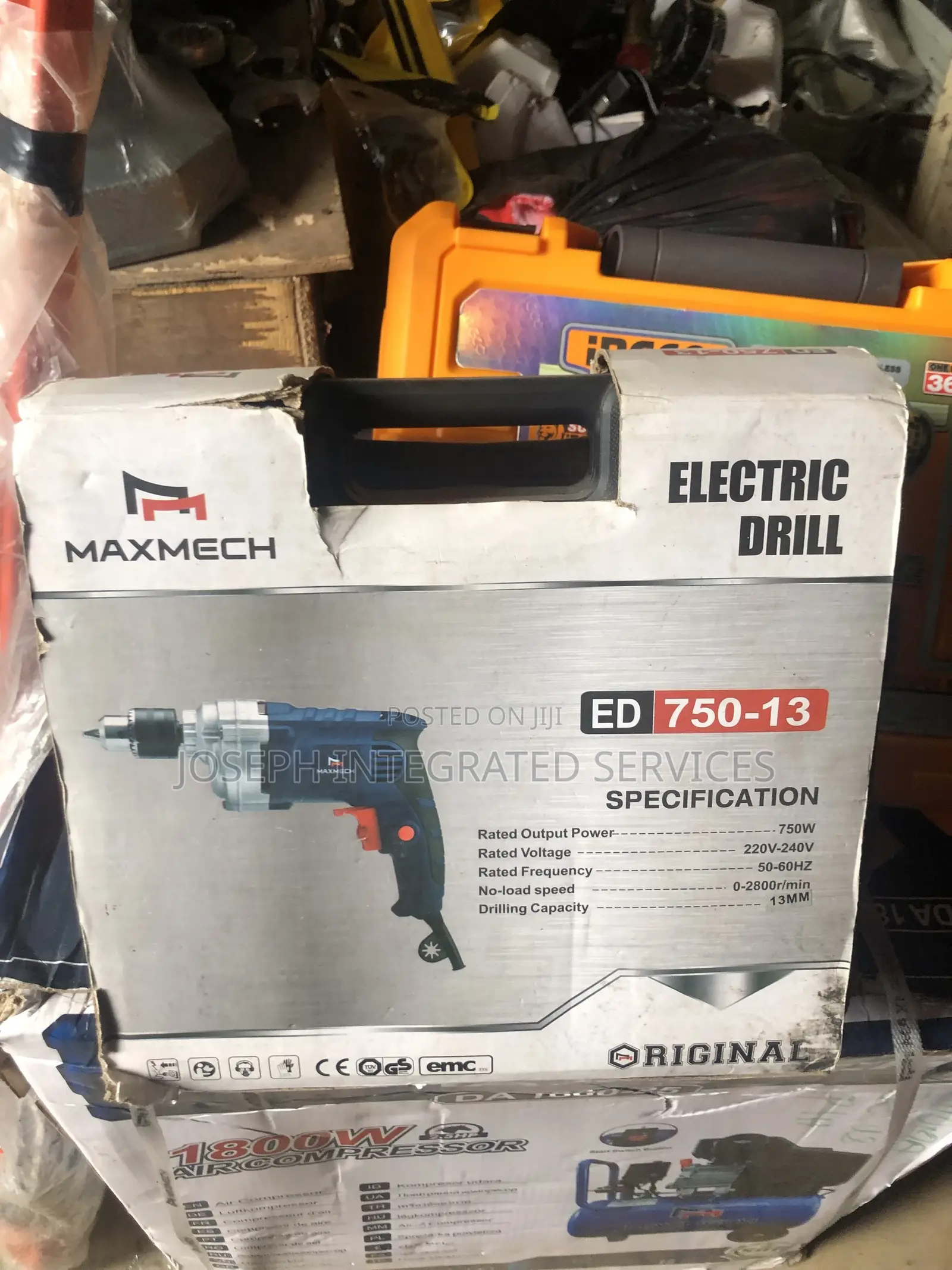 Maxmech Ed 750-13 Electric Drill, Featuring a 750w Motor.