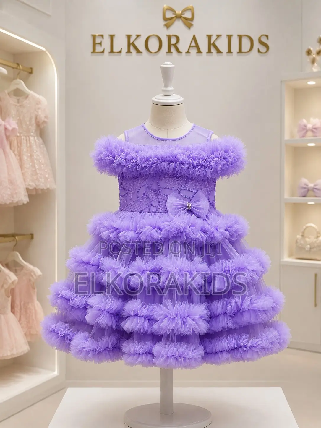 Lavender Ruffle Princess Dress