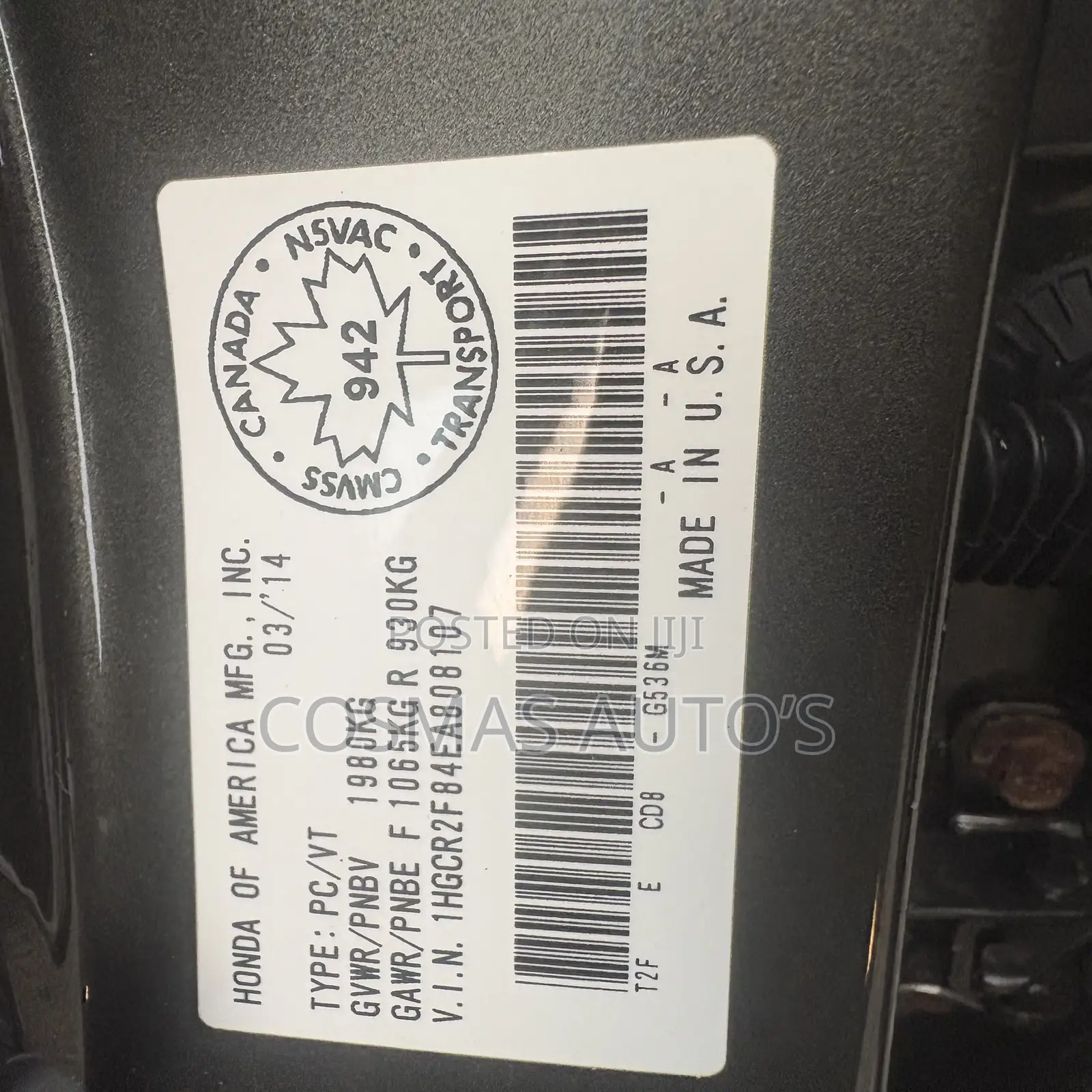 Honda Accord 2014 Gray