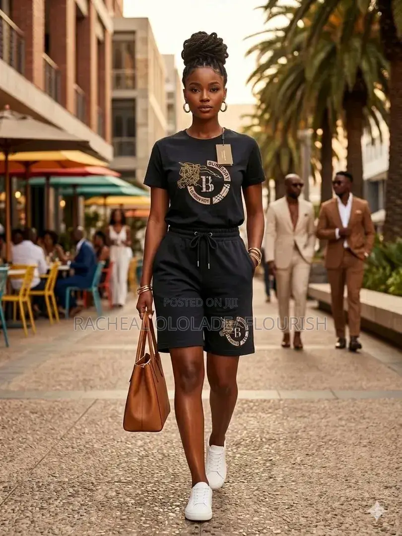Elegant Female 2 Pieces Up and Down Short