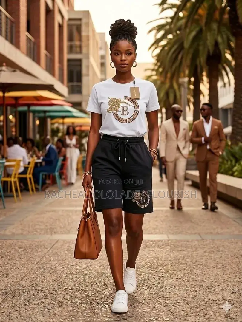 Elegant Female 2 Pieces Up and Down Short