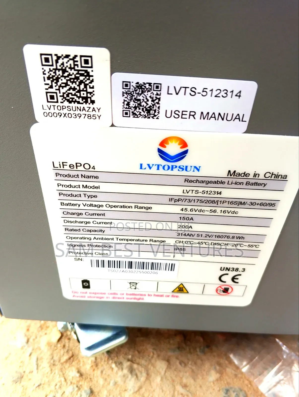 16kwh 48v G4 Lvtopson Lithium Battery