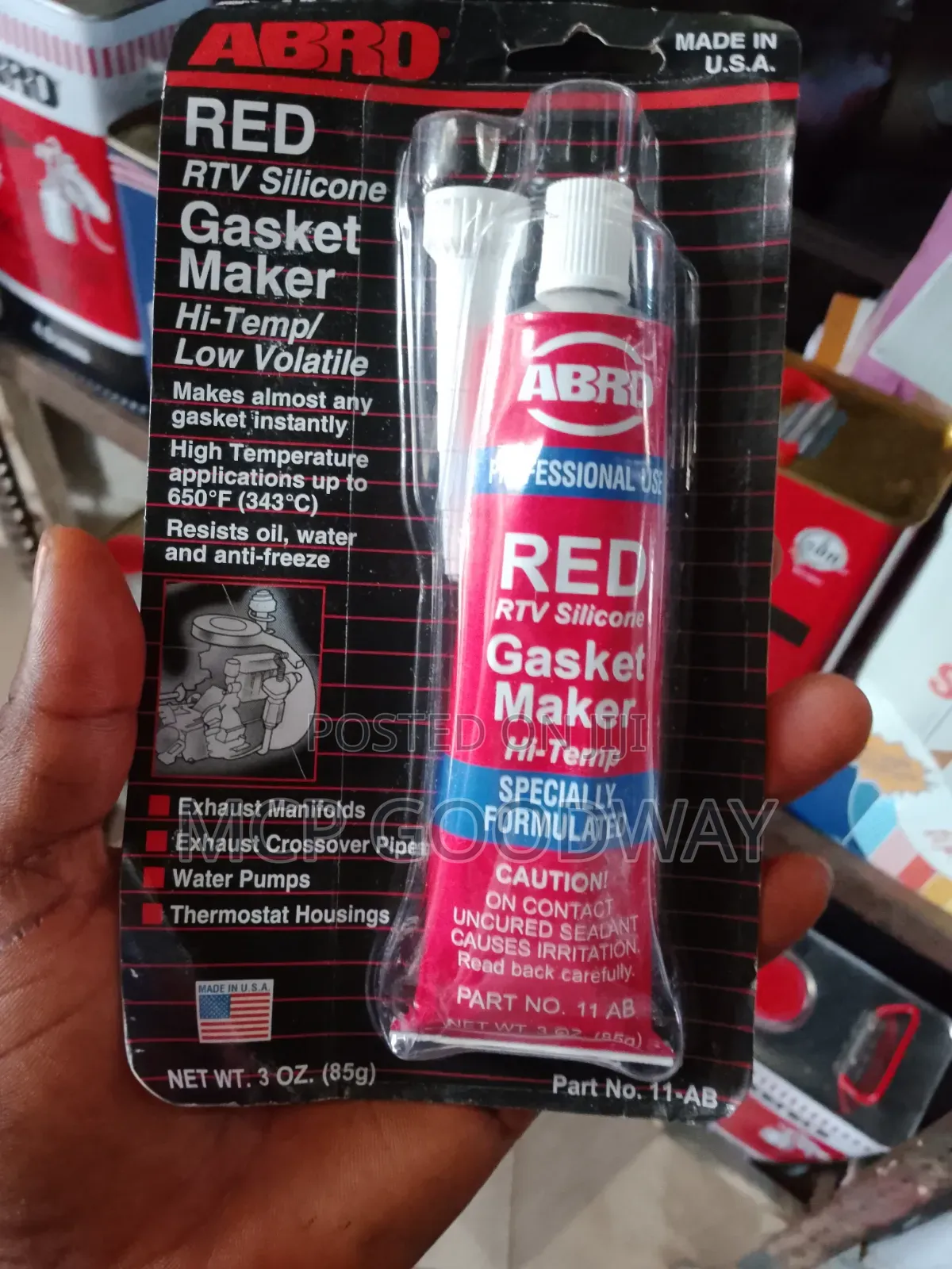 Abro Red RTV / Silicone Gasket Maker / Hi Temp