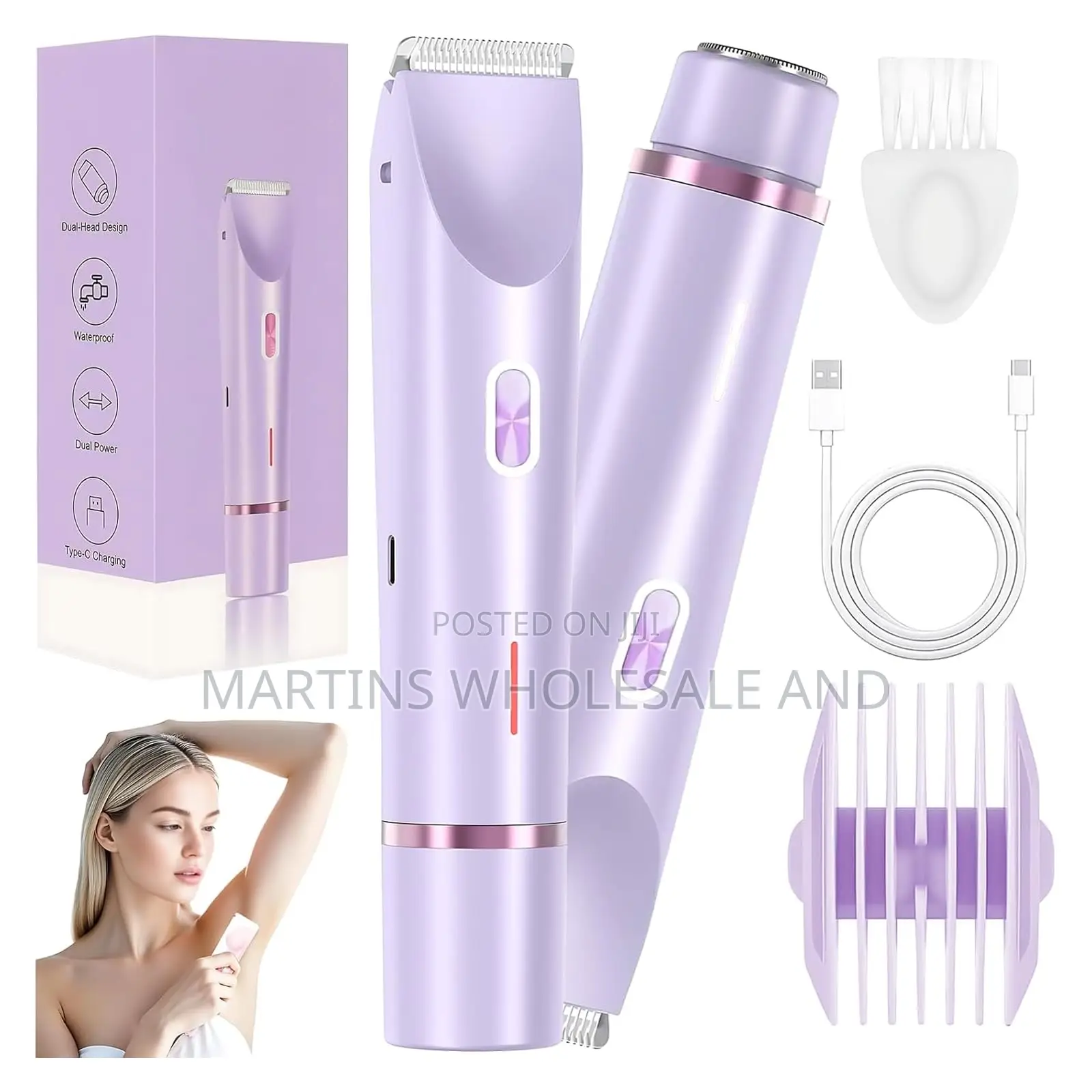 Electric Shaver Is a 2-in-1 Tool Designed for Painless Hair Removal