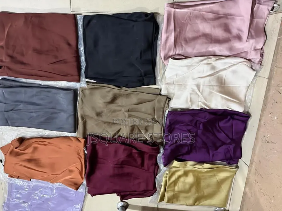 Luxury Long Silk Material Skirt, Available in Sizes and Colours