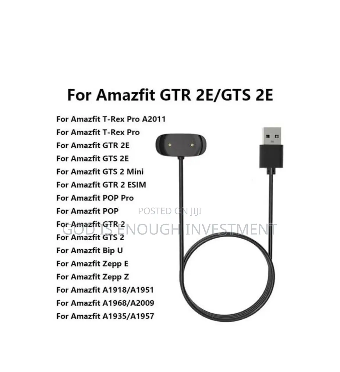 Amazfit GTR 2e, GTS 2e/ T-Rex Pro Watch Charger (Usb)