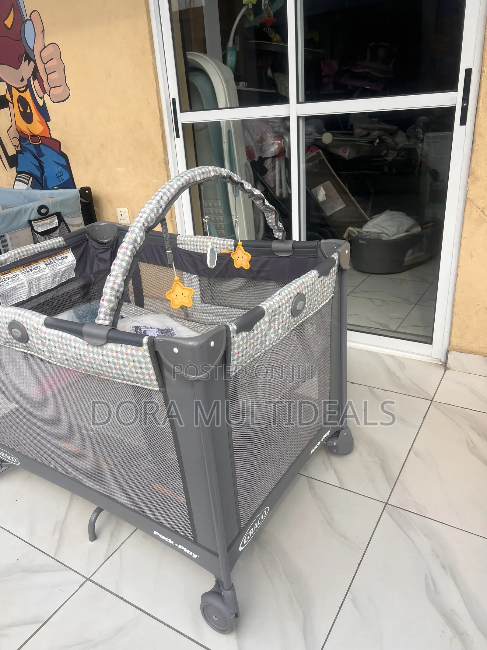 Graco Imported Baby Cot With Brand New Baby Net for Mosquito