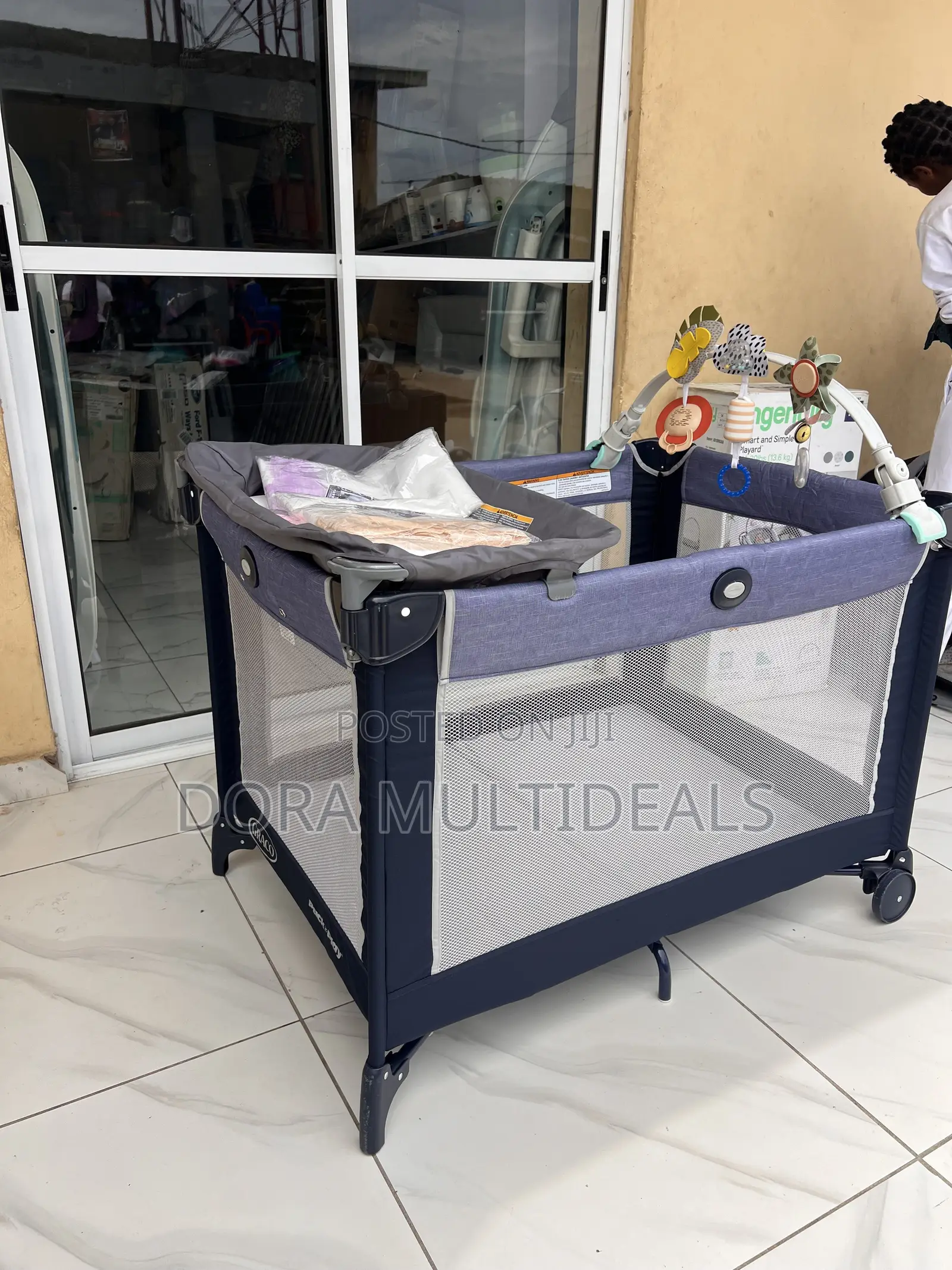 Graco Baby Playpen With Dresses, Rattle and Free New Net