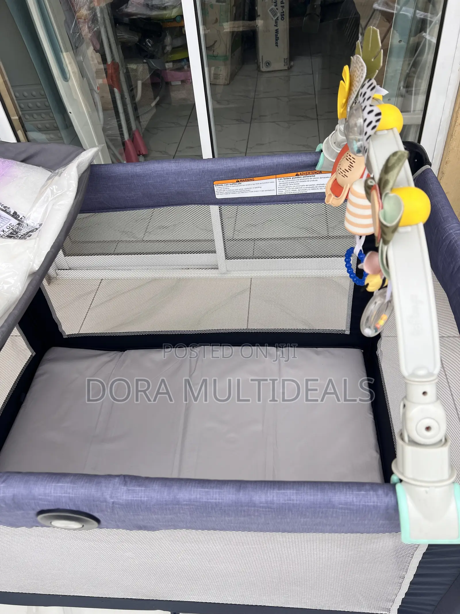 Graco Baby Playpen With Dresses, Rattle and Free New Net