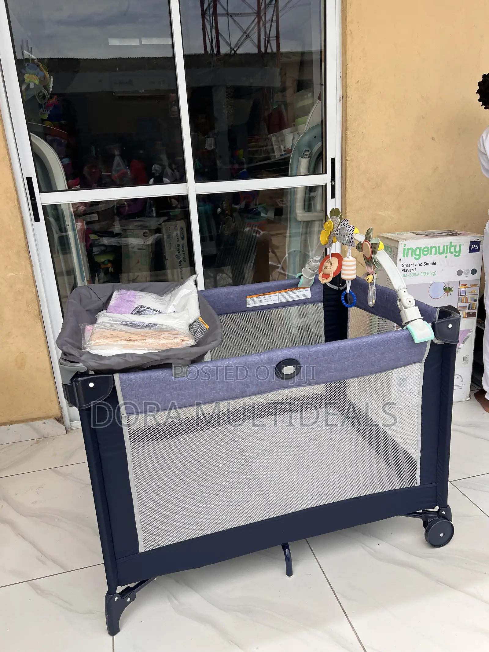 Graco Baby Playpen With Dresses, Rattle and Free New Net