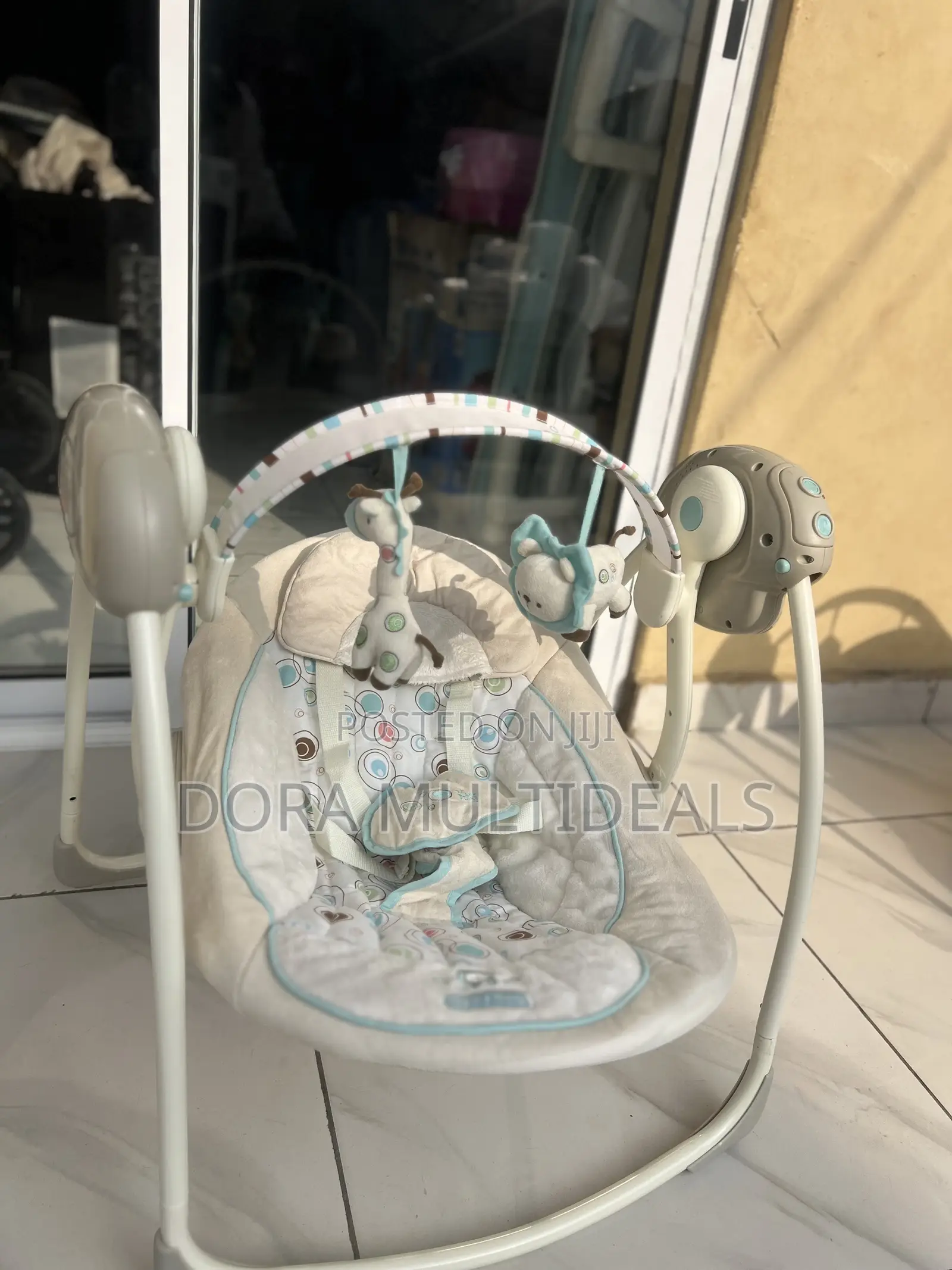 Imported Solid Musical Baby Swing With Soothing Sounds and Rattles