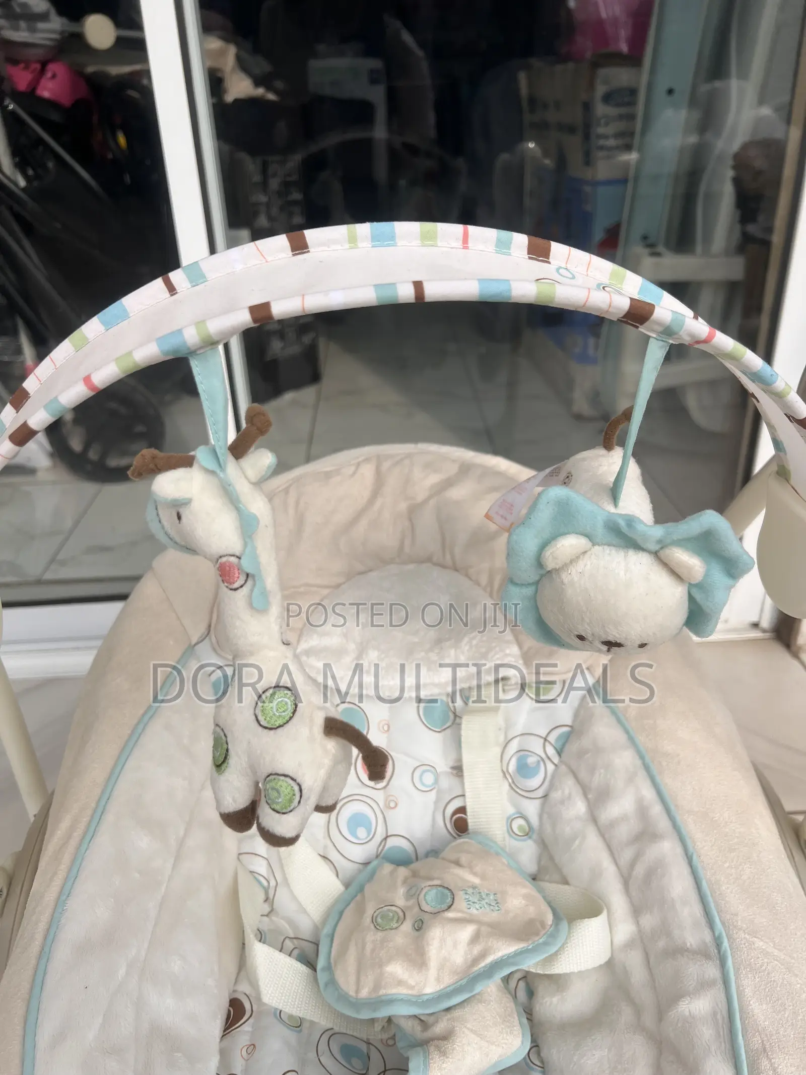 Imported Solid Musical Baby Swing With Soothing Sounds and Rattles