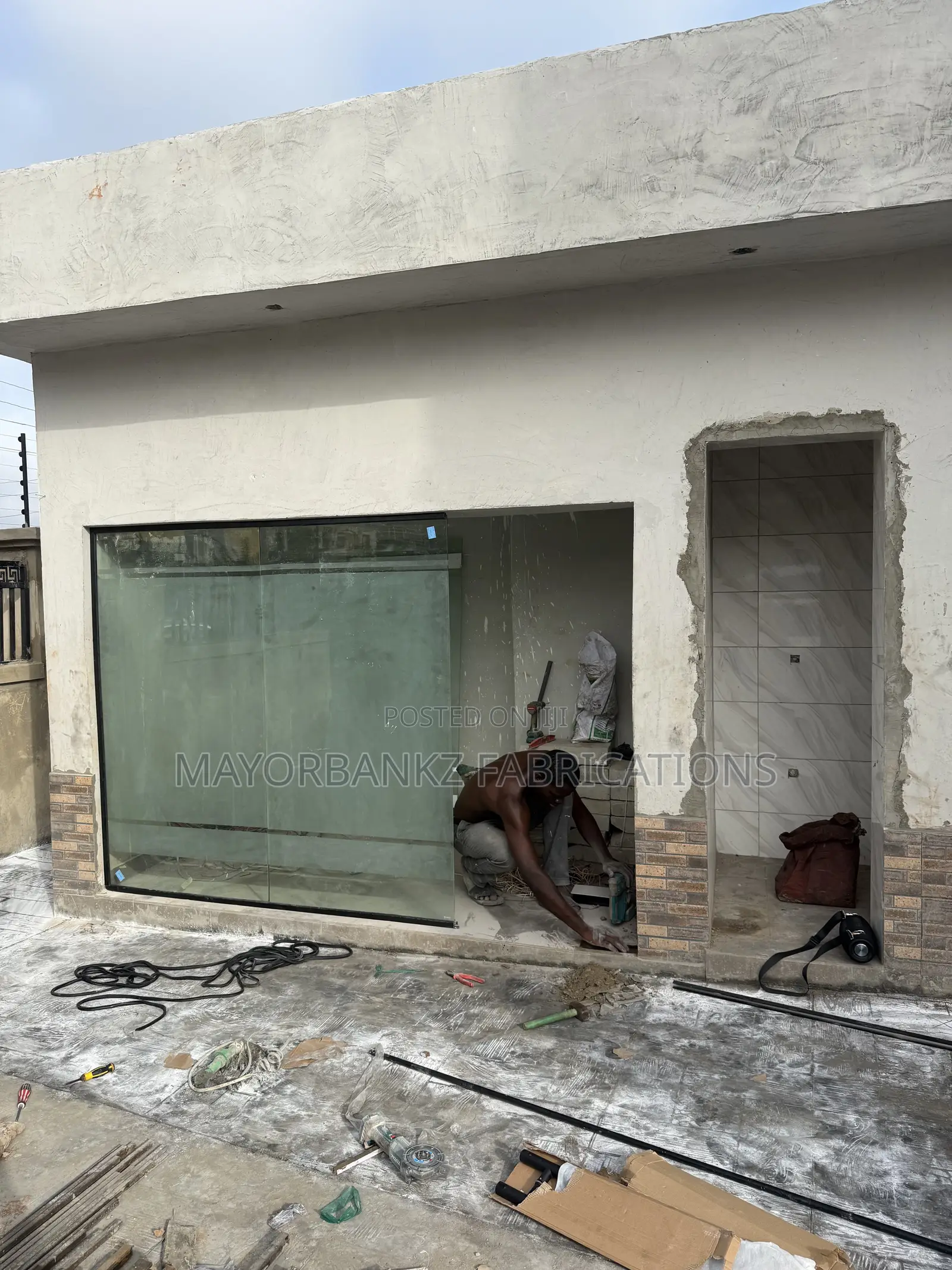 Glass Partition With Door