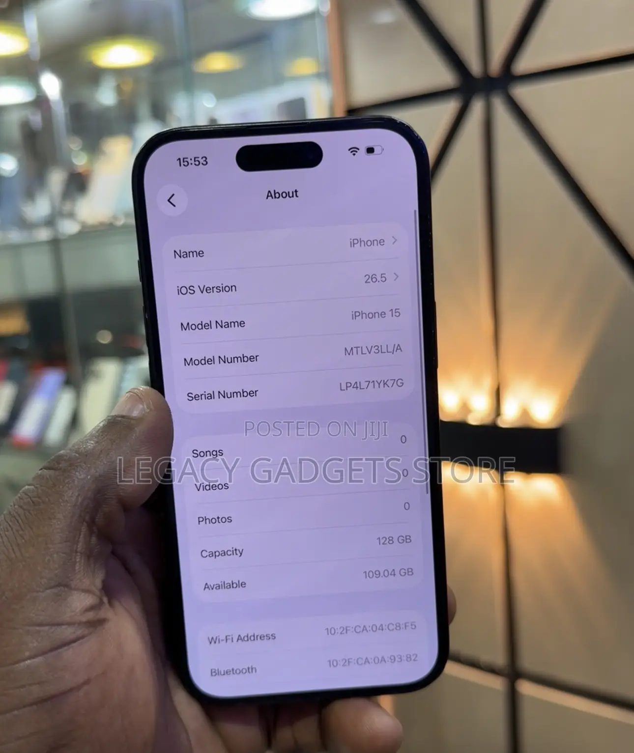 Apple iPhone 15 128 GB Black