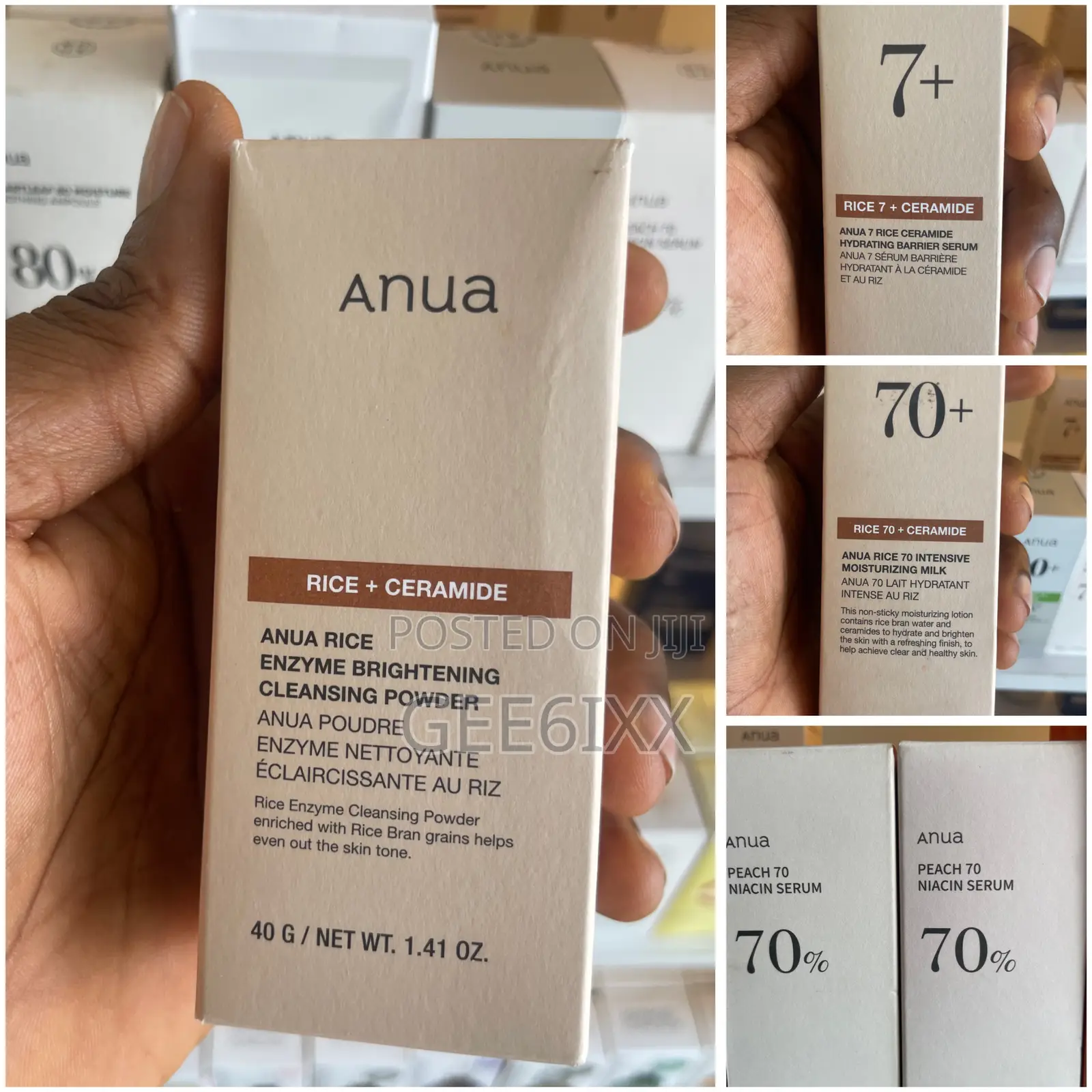 Anua Korean Skincare Set Rice Ceramide Peach 70 Niacin Azelaic