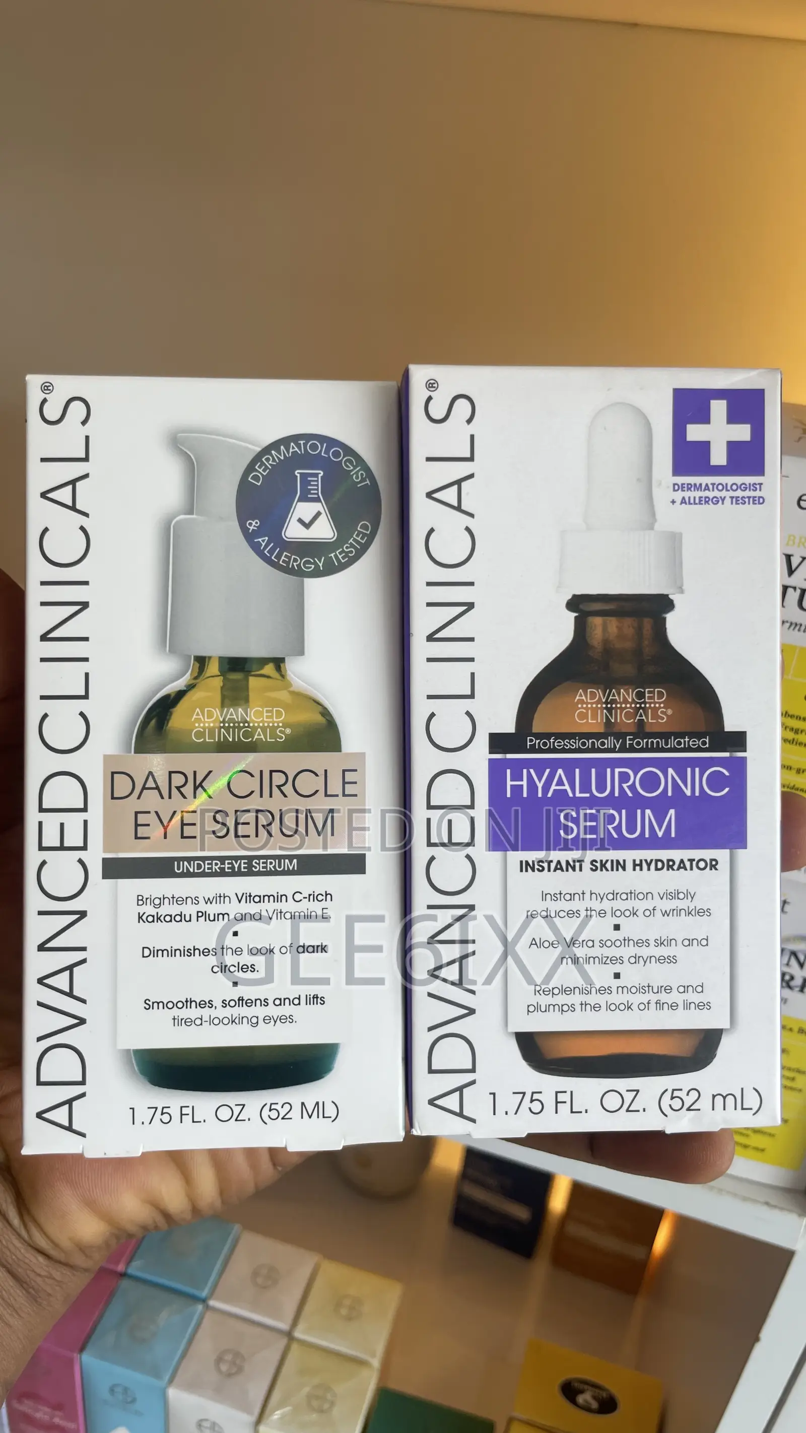 Advanced Clinicals Serum Set Turmeric Glycolic Peptide Collagen Vit C