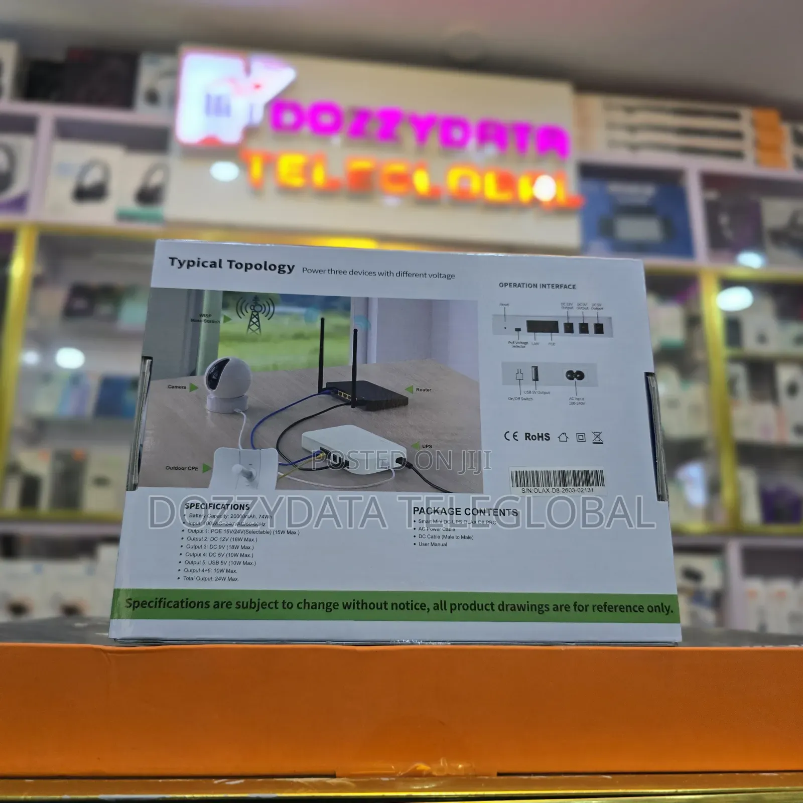 Olax Smart Mini Dc Ups Pro 24watts 20000mah