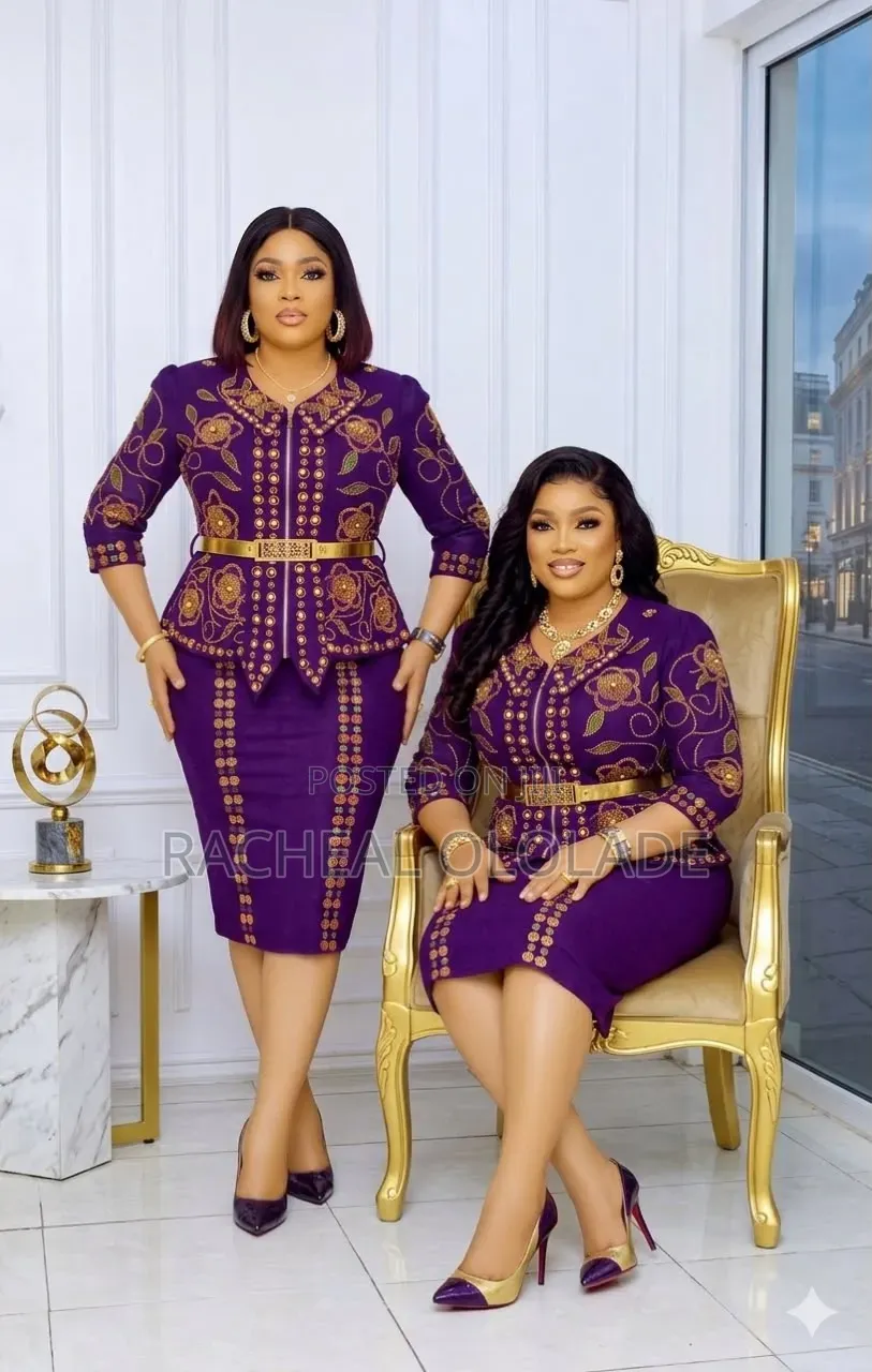 Classy Female Cooperate Skirt and Blouse
