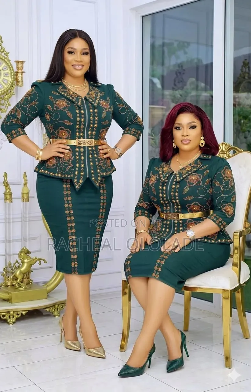 Classy Female Cooperate Skirt and Blouse