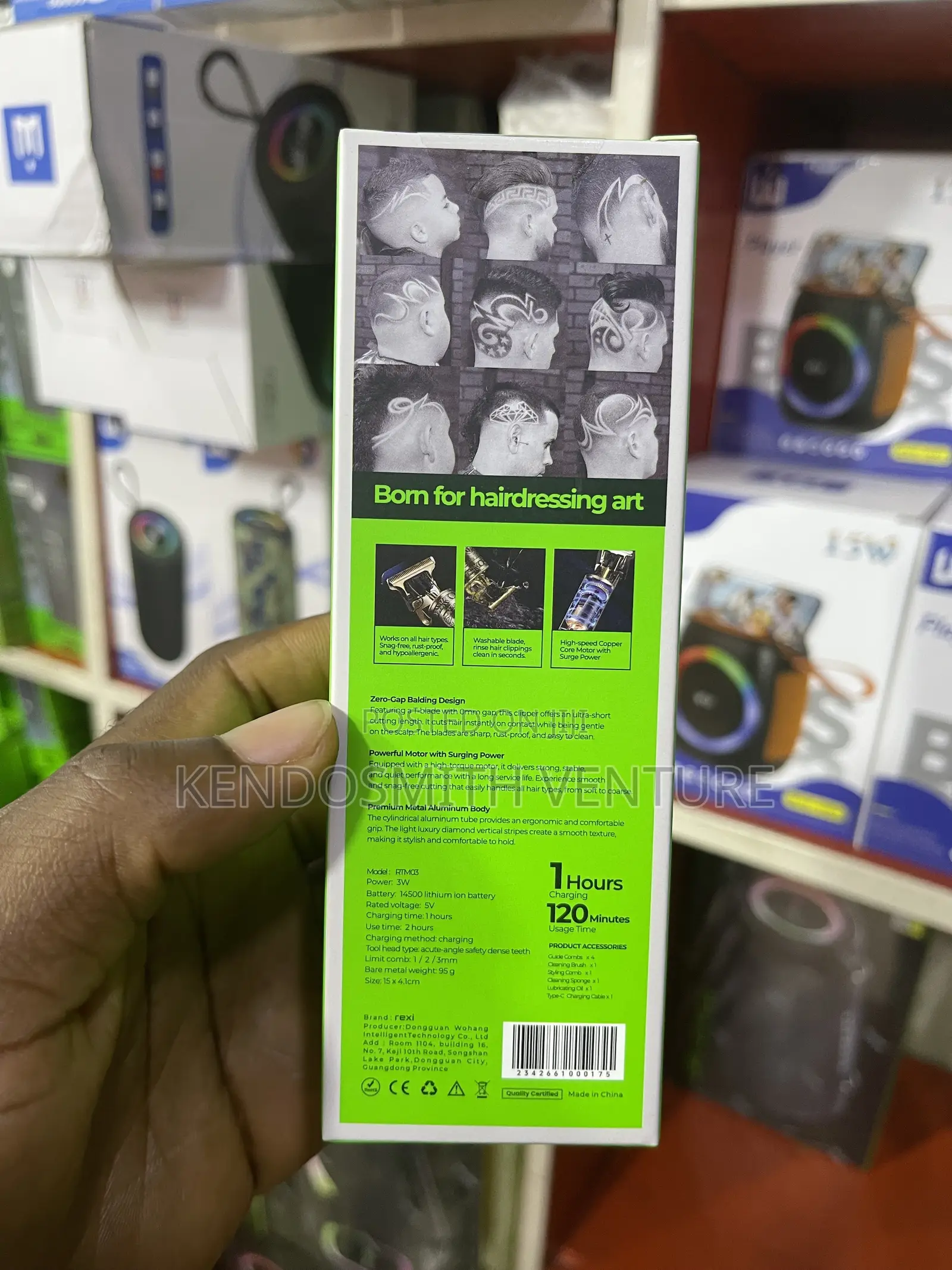 Rexi Professional Trimmer Rtm03 Rechargeable Hair Clipper