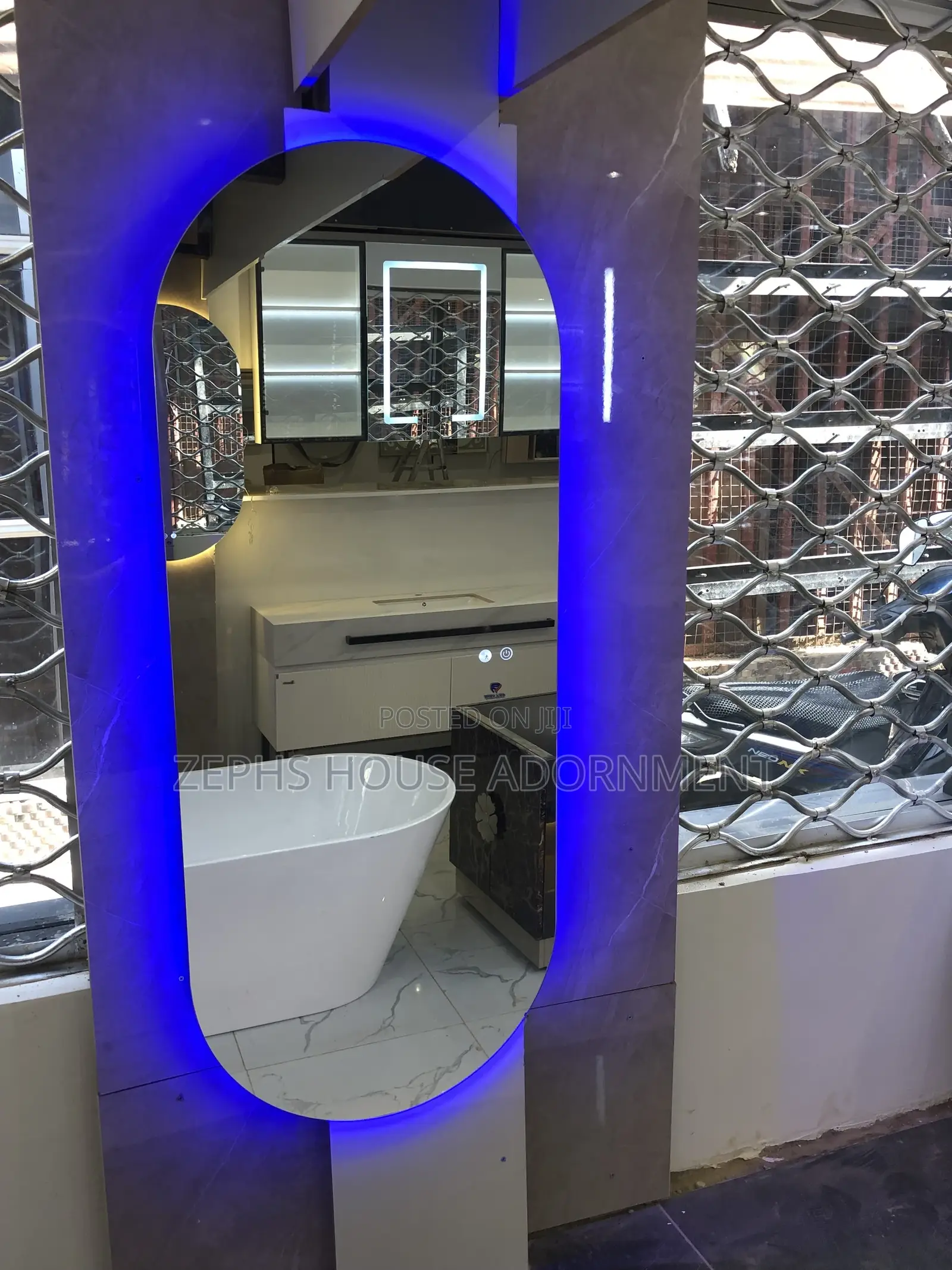 Full Length Mirror With Multiple Light Colors