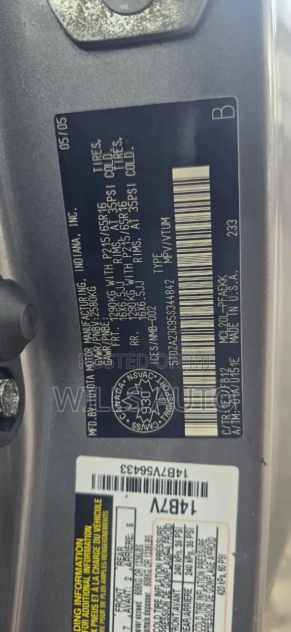 Toyota Sienna 2006 Gray