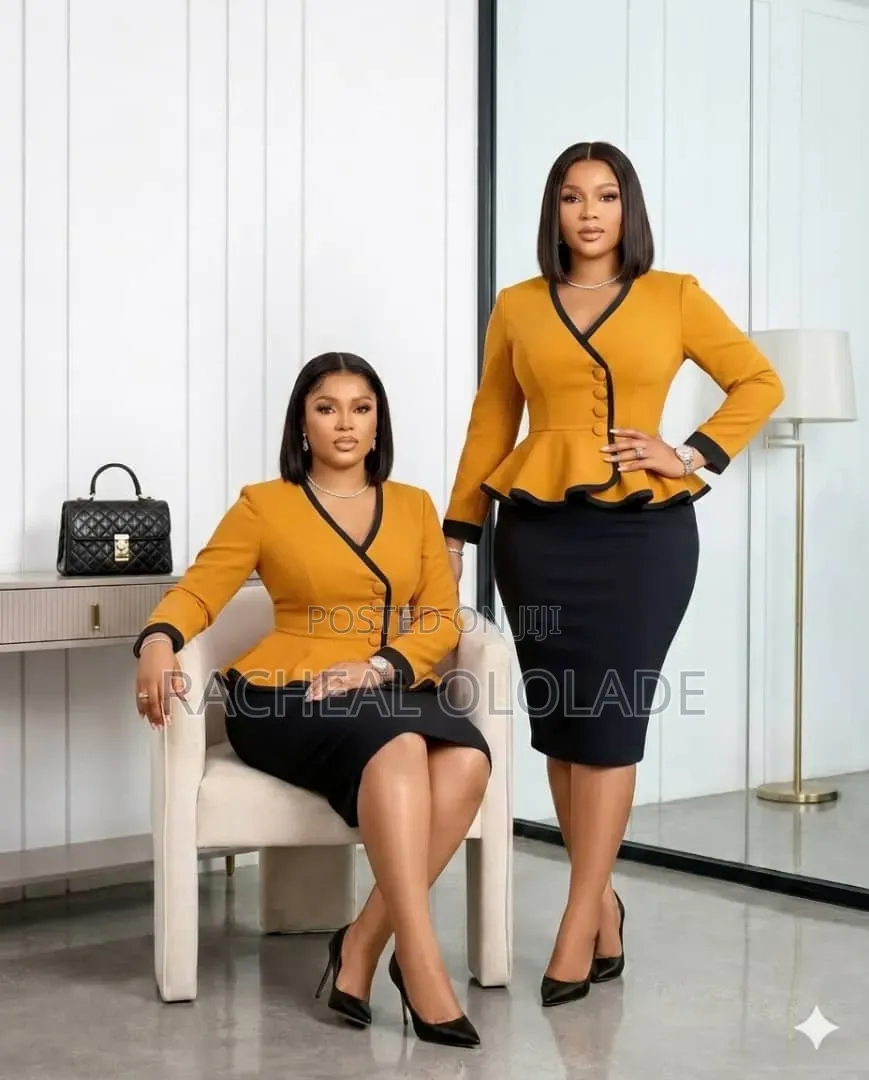 Elegant Ladies Office Gown