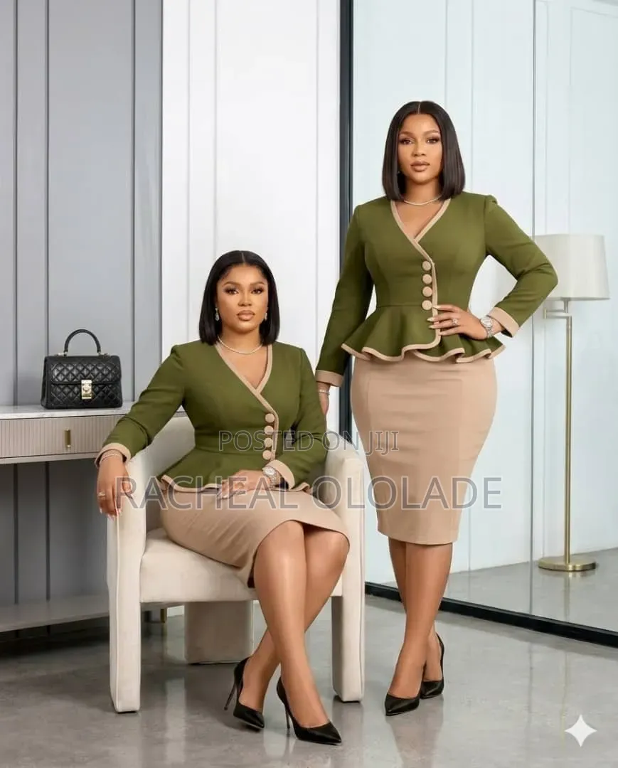 Elegant Ladies Office Gown
