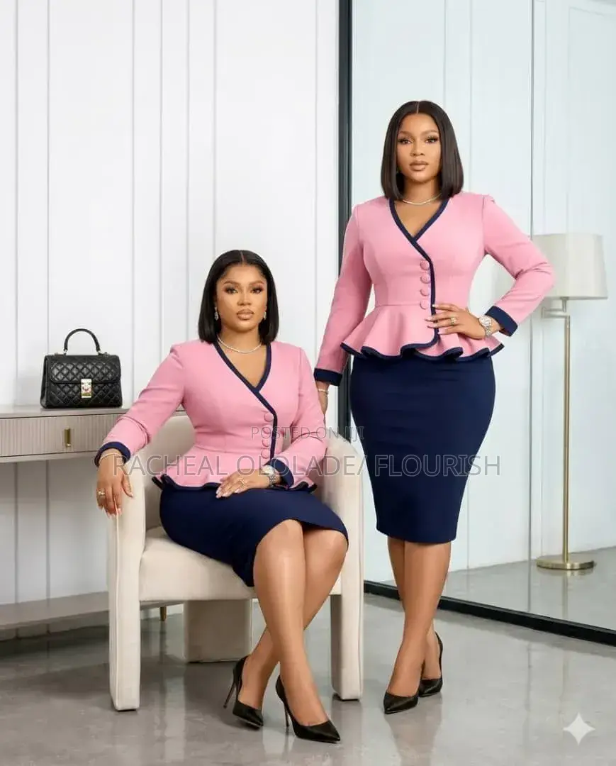 Elegant Ladies Office Gown
