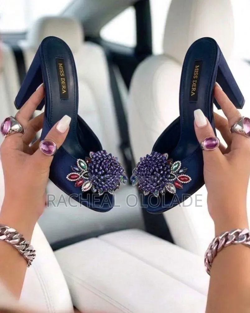 Classy Women Heel Party Slippers