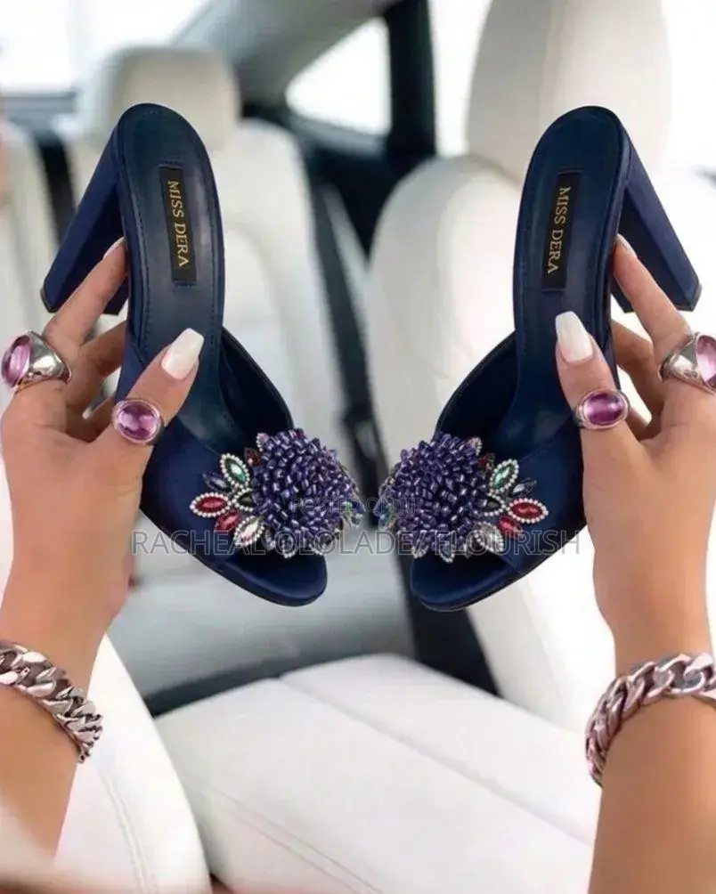 Classy Women Heel Party Slippers