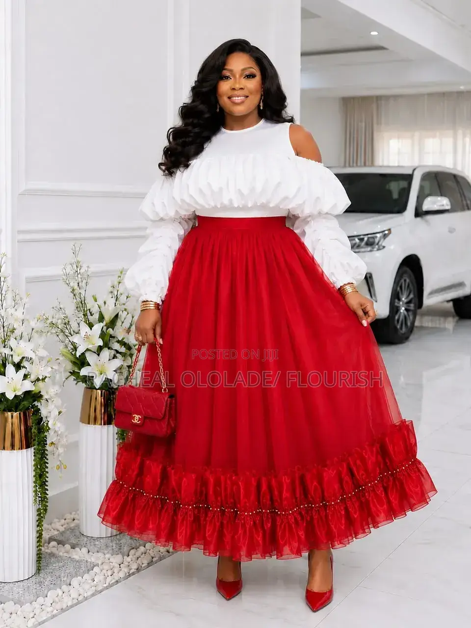 Women Classy Top and Skirt Free Size