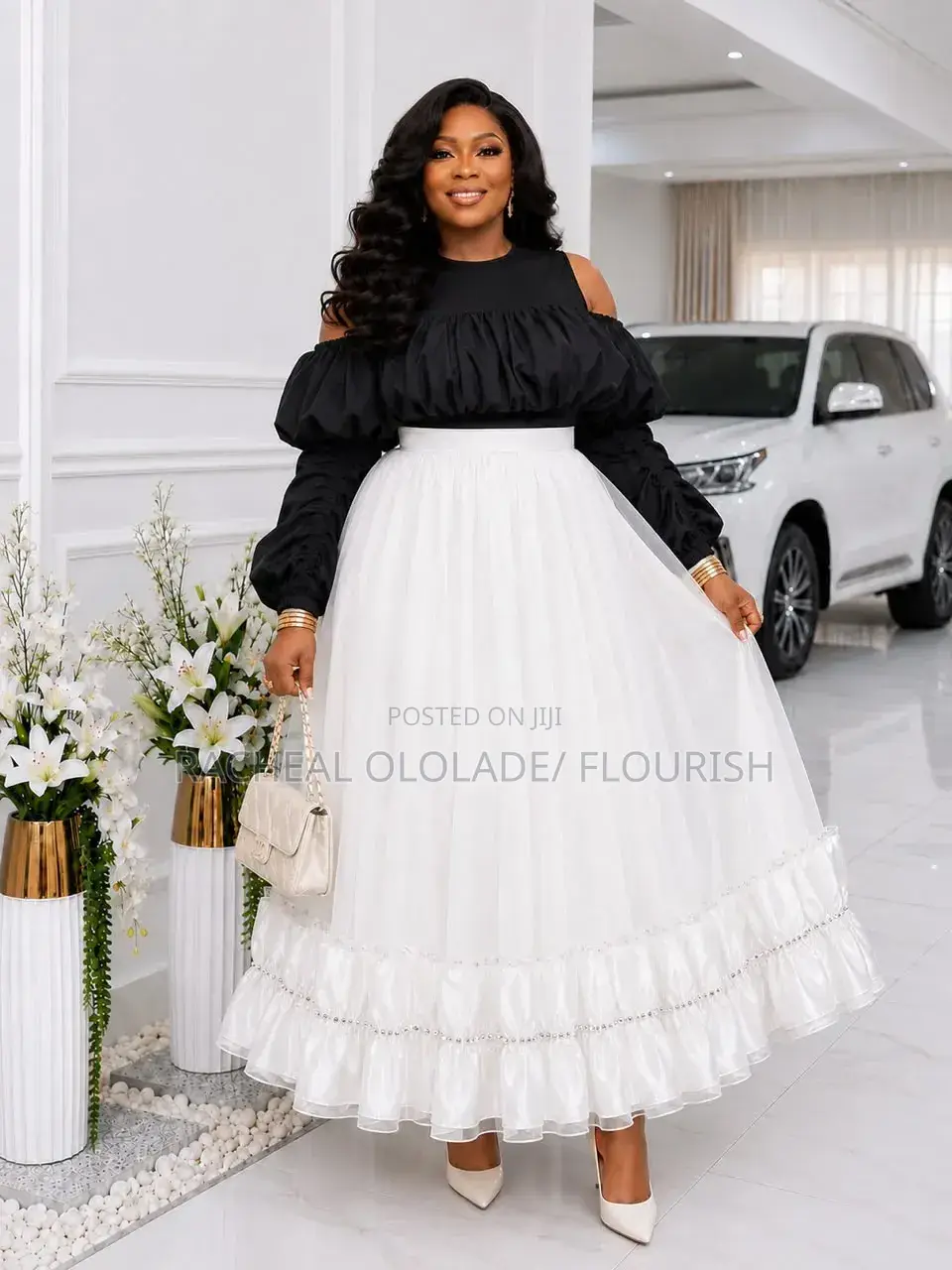 Women Classy Top and Skirt Free Size