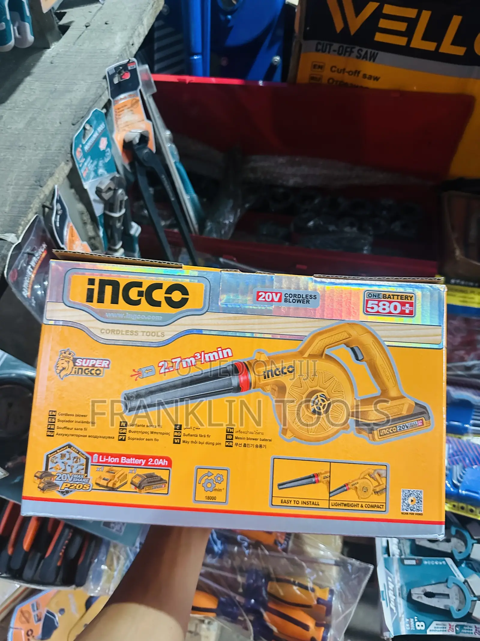 Ingco 20v Lithium-Ion Cordless Blower