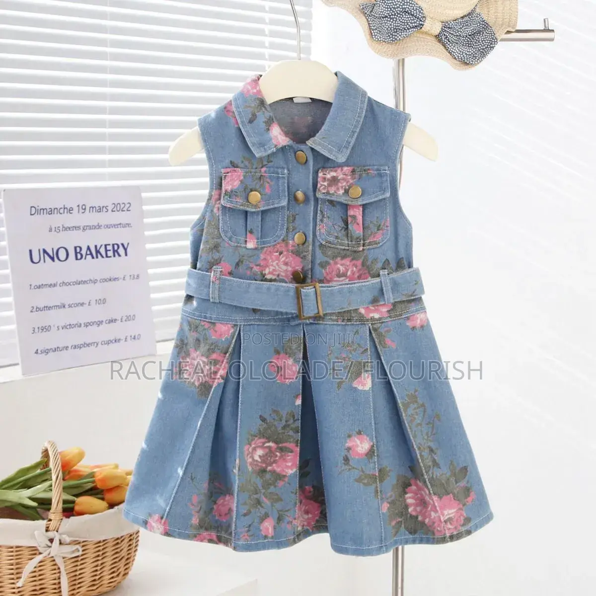 Children Girls Jean Gown