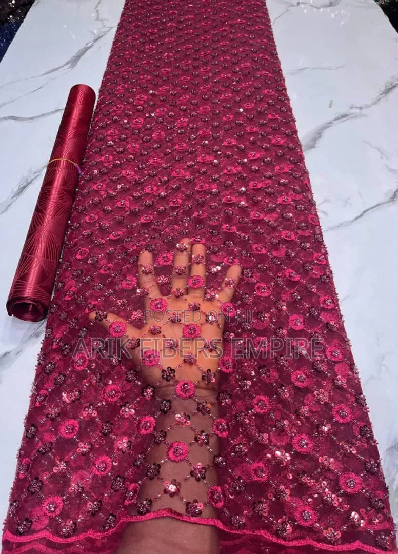 3d Handbeaded Lace for Aso Ebi