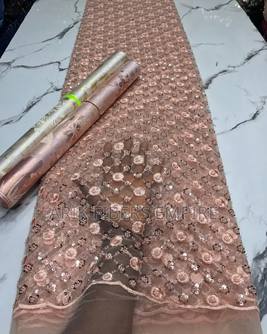 3d Handbeaded Lace for Aso Ebi