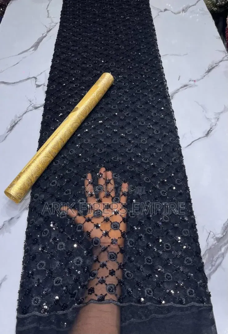 3d Handbeaded Lace for Aso Ebi