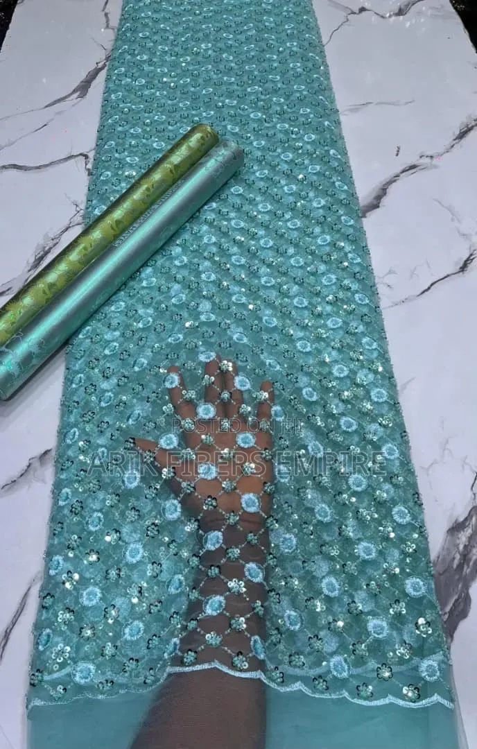 3d Handbeaded Lace for Aso Ebi