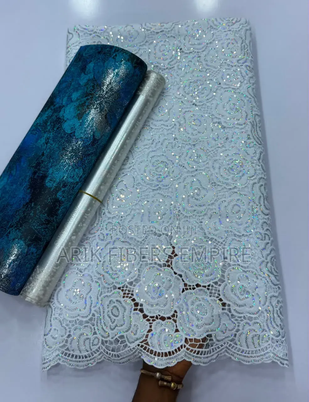 Guipure Sequin Cord Lace